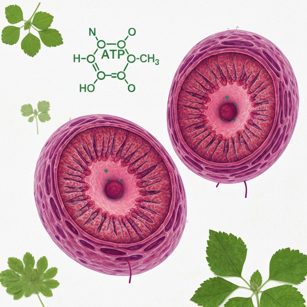 Mitochondrien und ATP-Moleküle Visualisierung