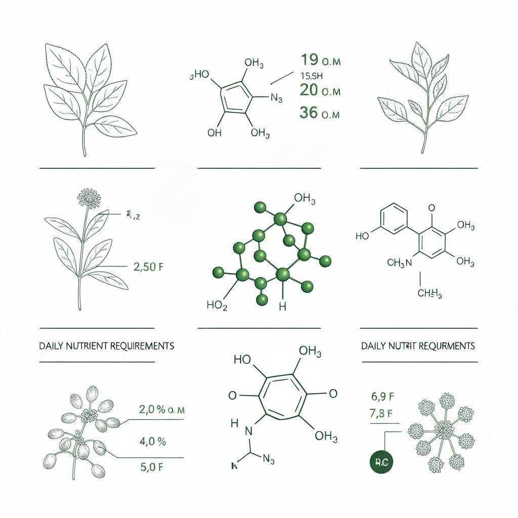 Tagesbedarf und Lebensmittelquellen